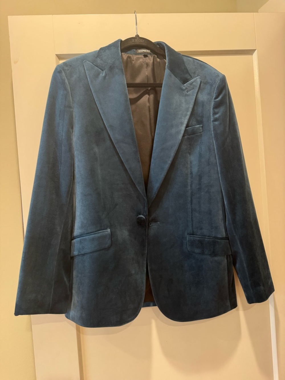 Express Men's Blue Velvet Blazer